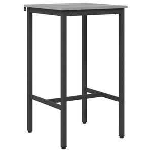 vidaXL Bar Table 52 x 52 x 90 cm Engineered Wood Grey Sonoma