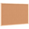 vidaXL Cork Board with Solid Pine Wood Frame 60x40 cm