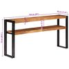 vidaXL Console Table 150x30x75 cm Solid Acacia Wood