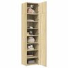 vidaXL Slim Storage Cabinet Sonoma Oak 50x42.5x225 cm Engineered Wood