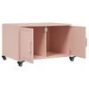 vidaXL Coffee Table Pink 68x50x43.5 cm Steel