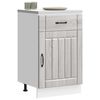 vidaXL Kitchen Base Cabinet Lucca Grey Sonoma Engineered Wood