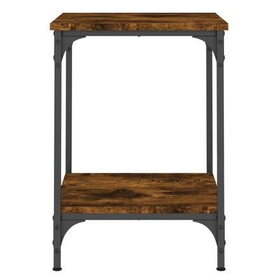 vidaXL Coffee Table Smoked Oak 40x40x55 cm Engineered Wood