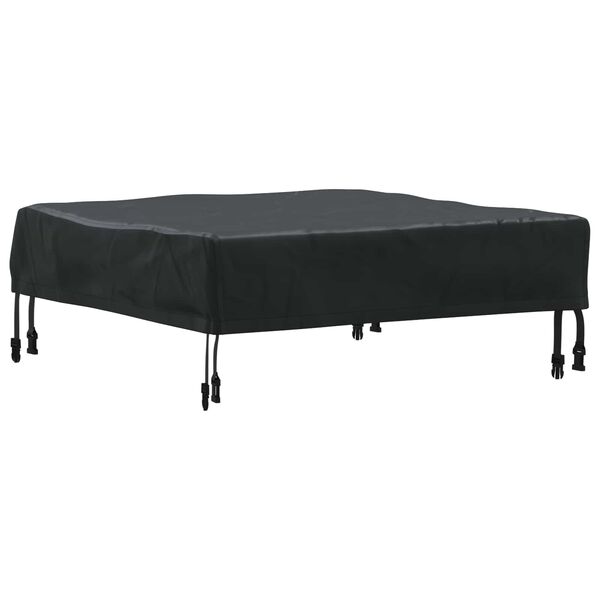 vidaXL Table Cover Plain Black 82 x 82 x 15 cm Fabric