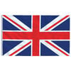vidaXL UK Flag | Multicolour | 68D 100% polyester | 90 x 150 cm | Tough | Flag