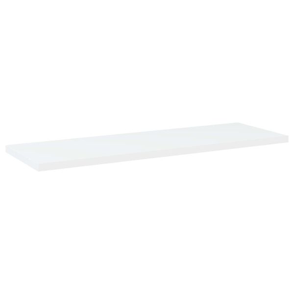 vidaXL Bookshelf Boards 4 pcs White 60x20x1.5 cm Engineered Wood