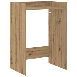 vidaXL Wash Machine Cabinet with Storage Artisan Oak 67.5 x 48 x 97 cm