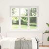 vidaXL Window Blind with Curtains Manual White Aluminium