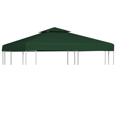vidaXL Gazebo Cover Canopy Replacement 310 g / m² Green 3 x 3 m