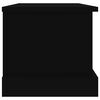 vidaXL Storage Box Black 50x30x28 cm Engineered Wood