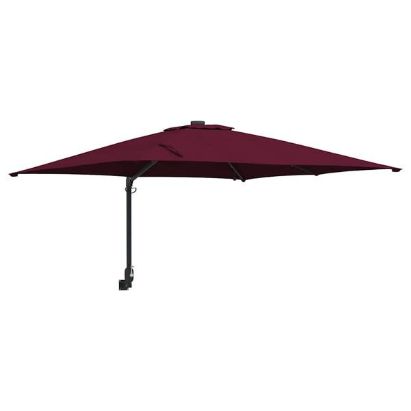 vidaXL Garden Parasol Bordeaux Red 248.5 x 247.5 x 160 cm