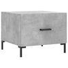 vidaXL Coffee Table Concrete Grey 50x50x40 cm Engineered Wood