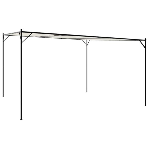 vidaXL Gazebo White 4x4 m 180 g/m² Fabric and Steel