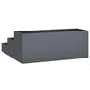 vidaXL Garden Planter Anthracite 90 x 90 x 35 cm Cold-rolled Steel