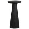 vidaXL Side Table Black &Oslash;30x60 cm Solid Wood Mango