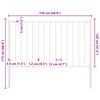 vidaXL Fence Panel Woerden with Posts Steel 1.7x1.25 m White