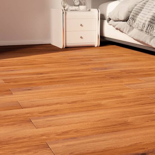 vidaXL Self-adhesive PVC Flooring Planks Brown 5.02 m&sup2; 2 mm Brown Wood