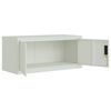 vidaXL File Cabinet Light Grey 90x40x130 cm Steel