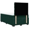 vidaXL Box Spring Bed with Mattress Dark Green 120x190 cm Small Double Velvet