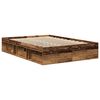 vidaXL Bed Frame without Mattress Smoked Oak 120x200 cm