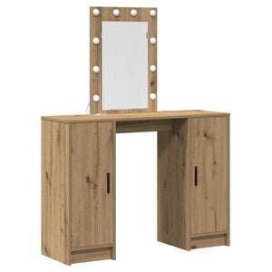 vidaXL Dressing Table Brown 102 x 33 x 135 cm Engineered Wood