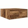 vidaXL Coffee Table with Drawers Old Wood 100x100x40 cm