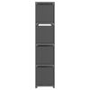 vidaXL 12-Cube Display Shelf Grey 103x30x141 cm Fabric