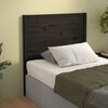 vidaXL Bed Headboard Black 81x4x100 cm Solid Wood Pine