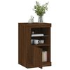 vidaXL Side Cabinets with LED Lights 2 pcs Brown Oak Engineered Wood