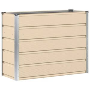 vidaXL Planter Ivory 100 x 40 x 75 cm Steel