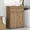 vidaXL Bathroom Cabinet with Drawer Artisan Oak 72.5 x 36.5 x 100 cm