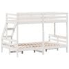 vidaXL Bunk Bed without Mattress 80x200/120x200 cm White Solid Wood