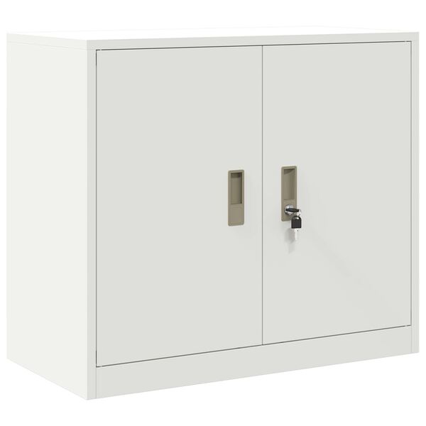 vidaXL Storage Cabinet White 80 x 40 x 70 cm Cold-Rolled Steel