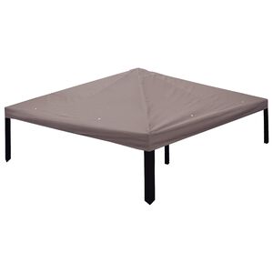 vidaXL Gazebo Cover with Roof Taupe 300 x 300 cm Polyester and Steel