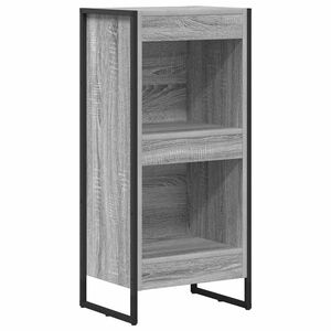 vidaXL Book Cabinet Grey Sonoma 40 x 30 x 86.5 cm Engineered Wood