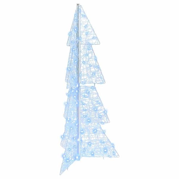 vidaXL Christmas Tree with 100 LEDs Cold White 120 cm Acrylic