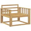 vidaXL Outdoor Middle Sofa Solid Acacia Wood White