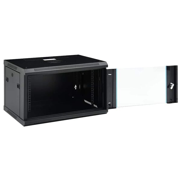 vidaXL 6U Wall Mounted Network Cabinet 19 IP20 600x450x350 mm