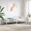 vidaXL Day Bed without Mattress White 90x200 cm Solid Wood Pine