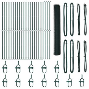vidaXL Welded Wire Fence with Concrete Base 100 x 1.2 m (W x H)