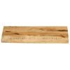vidaXL Table Top 40x20x2.5 cm Live Edge Solid Wood Rough Mango