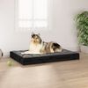 vidaXL Dog Bed Black 91,5x64x9 cm Solid Wood Pine