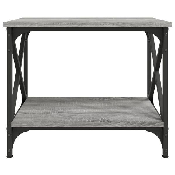 vidaXL Side Table Grey Sonoma 55x38x45 cm Engineered Wood