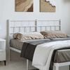 vidaXL Metal Replace Headboard White 150 cm