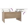 vidaXL Coffee Table Sonoma Oak 80x50x42.5 cm Engineered Wood