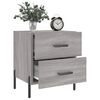 vidaXL Bedside Cabinet Grey Sonoma 40x35x47.5 cm Engineered Wood