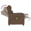 vidaXL Massage Chair Brown Fabric