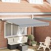 vidaXL Retractable Awning Anthracite and White 3x2.5 m Fabric&Aluminium