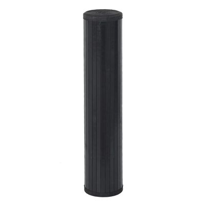 vidaXL Rug Rectangular Black100x200 cm Bamboo