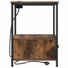 vidaXL Bedside Cabinet Smoked Oak 42 x 41 x 56 cm Engineered Wood